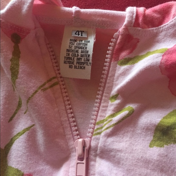 Girls Pink Floral 3-Piece Set Outfit - Picture 2 of 8